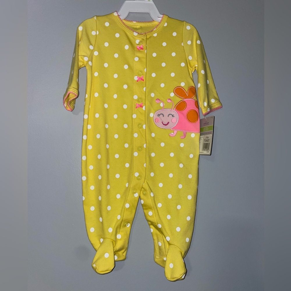 🐞NWT Carter’s Yellow Polka Dot Kids One Piece